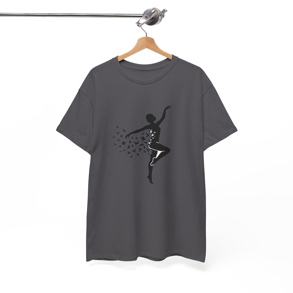 Ballerina Silhouette Tee — Dancer with Butterfly Motif