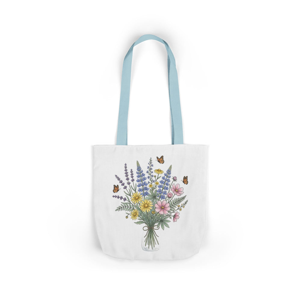 Floral Bouquet Canvas Tote