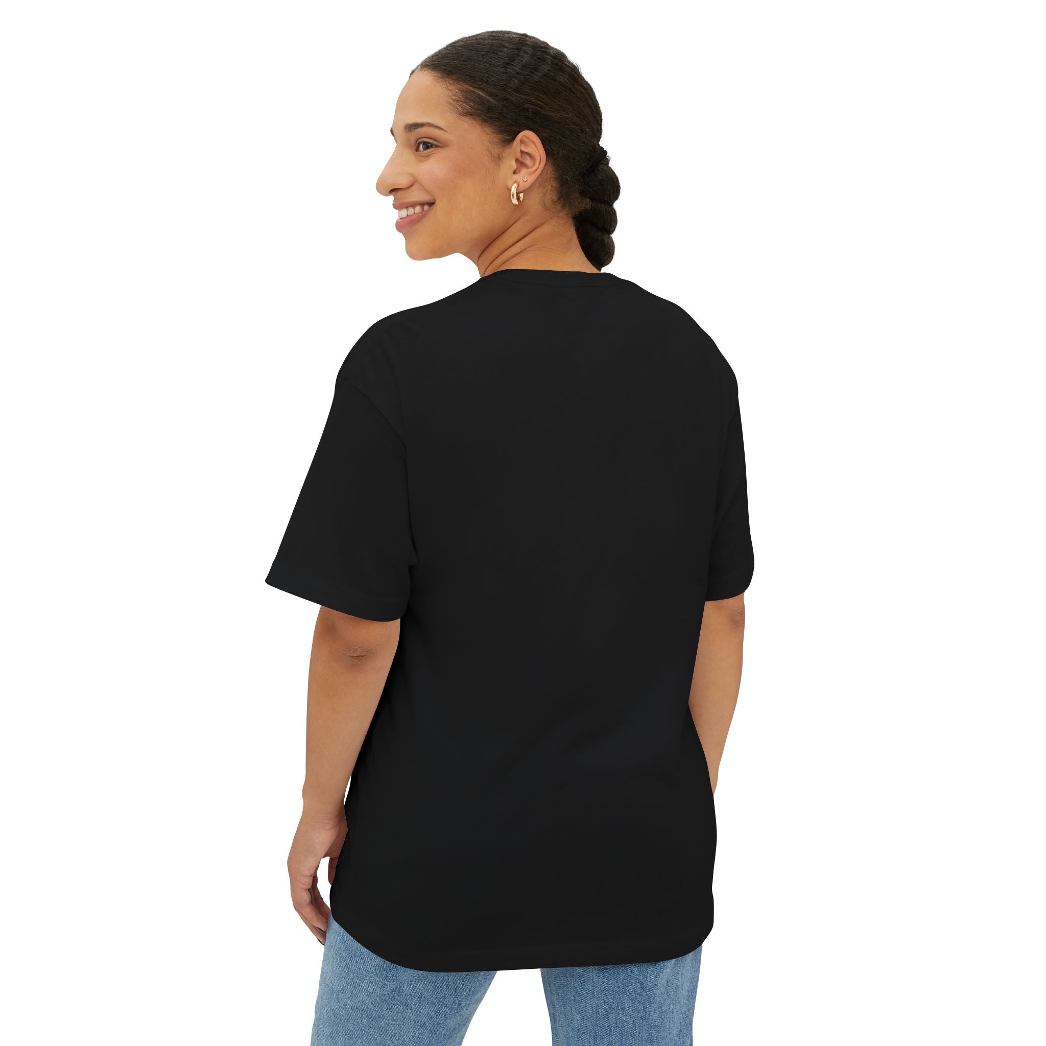 Mom Name Stripe Tee — Personalized Mother’s Day Oversized Shirt