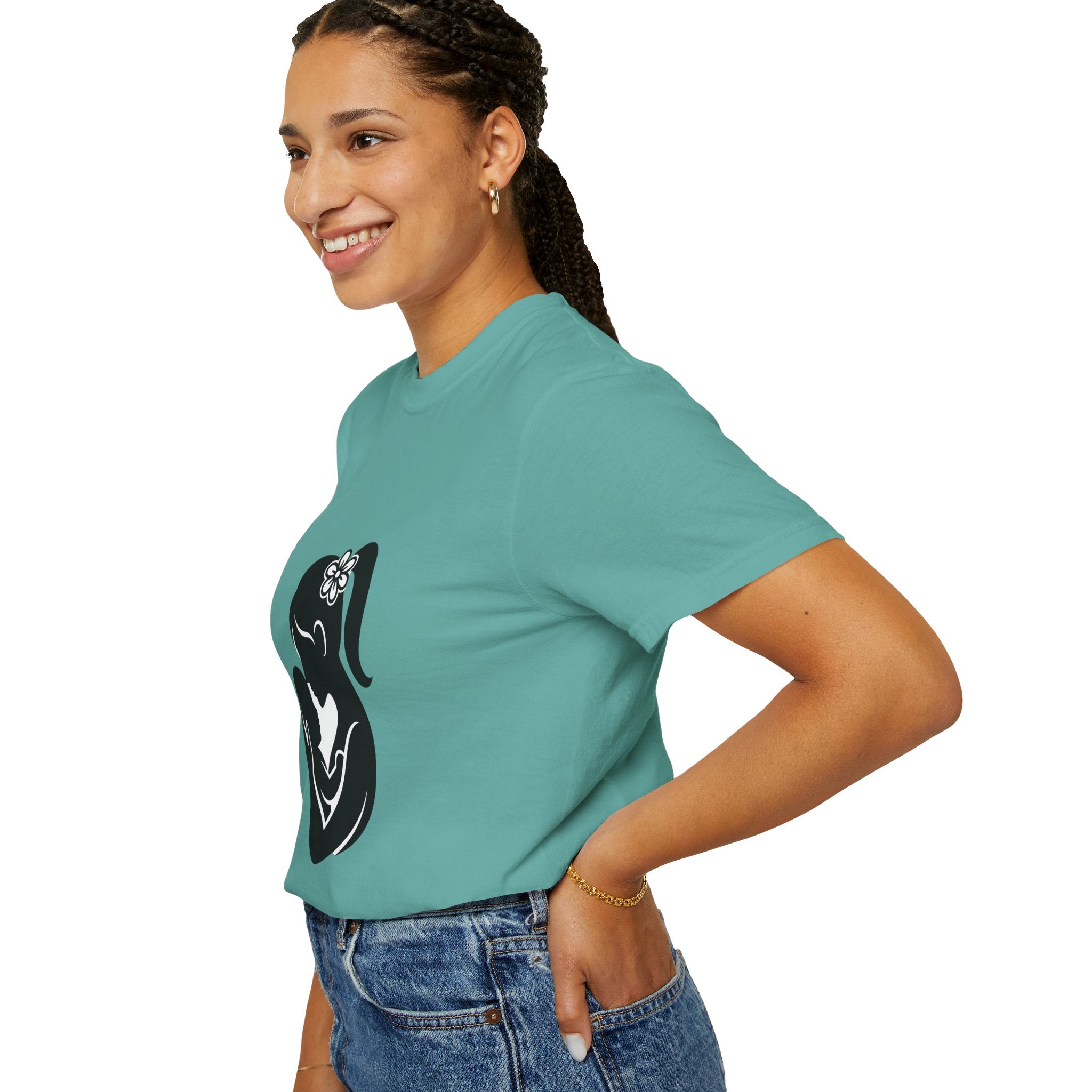 Mom and Baby Silhouette T-Shirt — Nursing & New Mom Gift