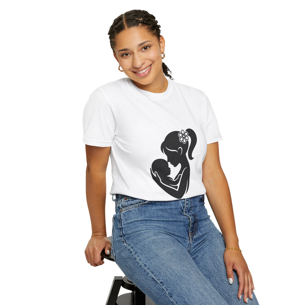 Mom and Baby Silhouette T-Shirt — Nursing & New Mom Gift
