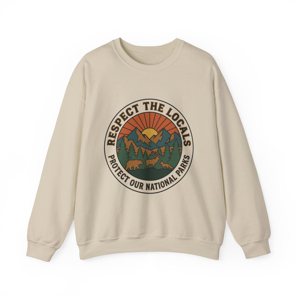 Respect the Locals Patch Crewneck Sweatshirt