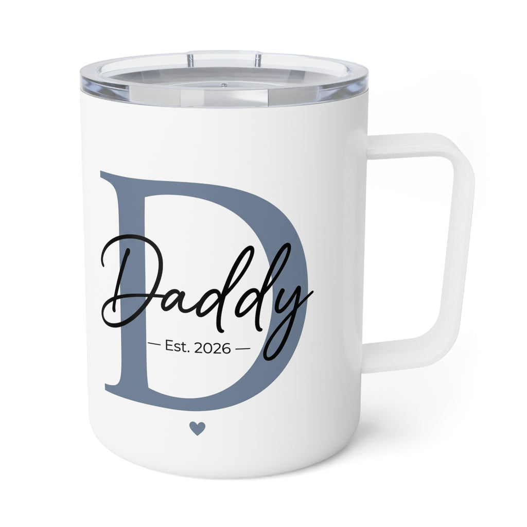 Personalized Initial Insulated Coffee Mug.