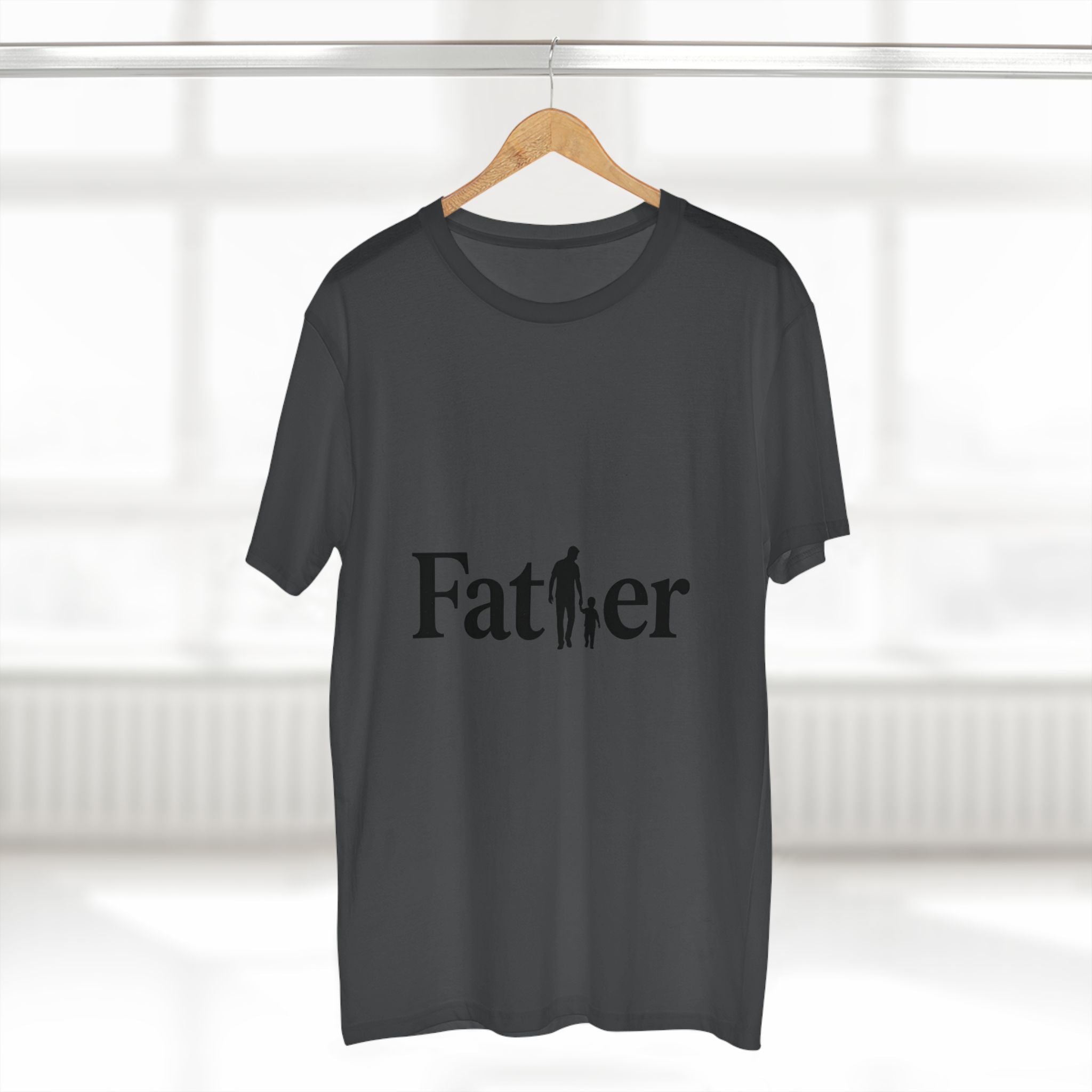 Father Tee — Silhouette Dad & Child Graphic Shirt