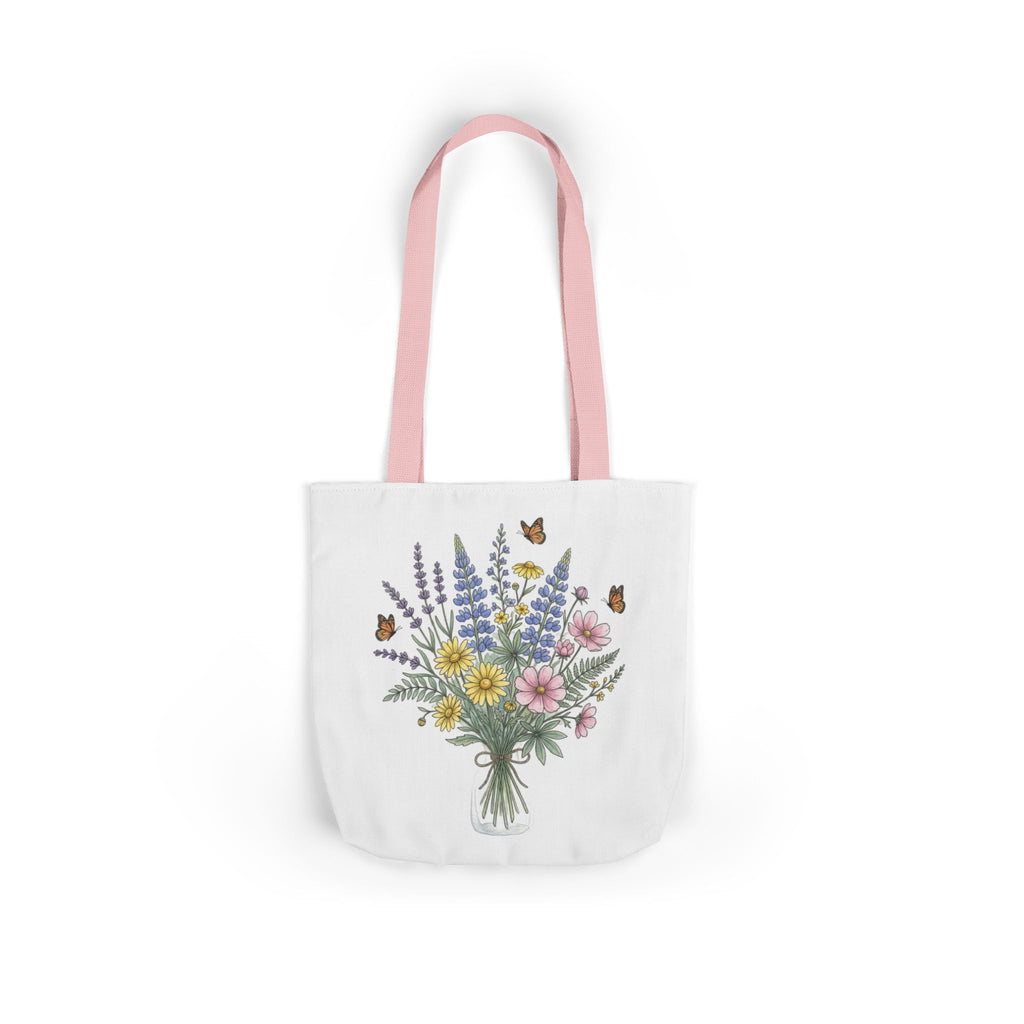 Floral Bouquet Canvas Tote