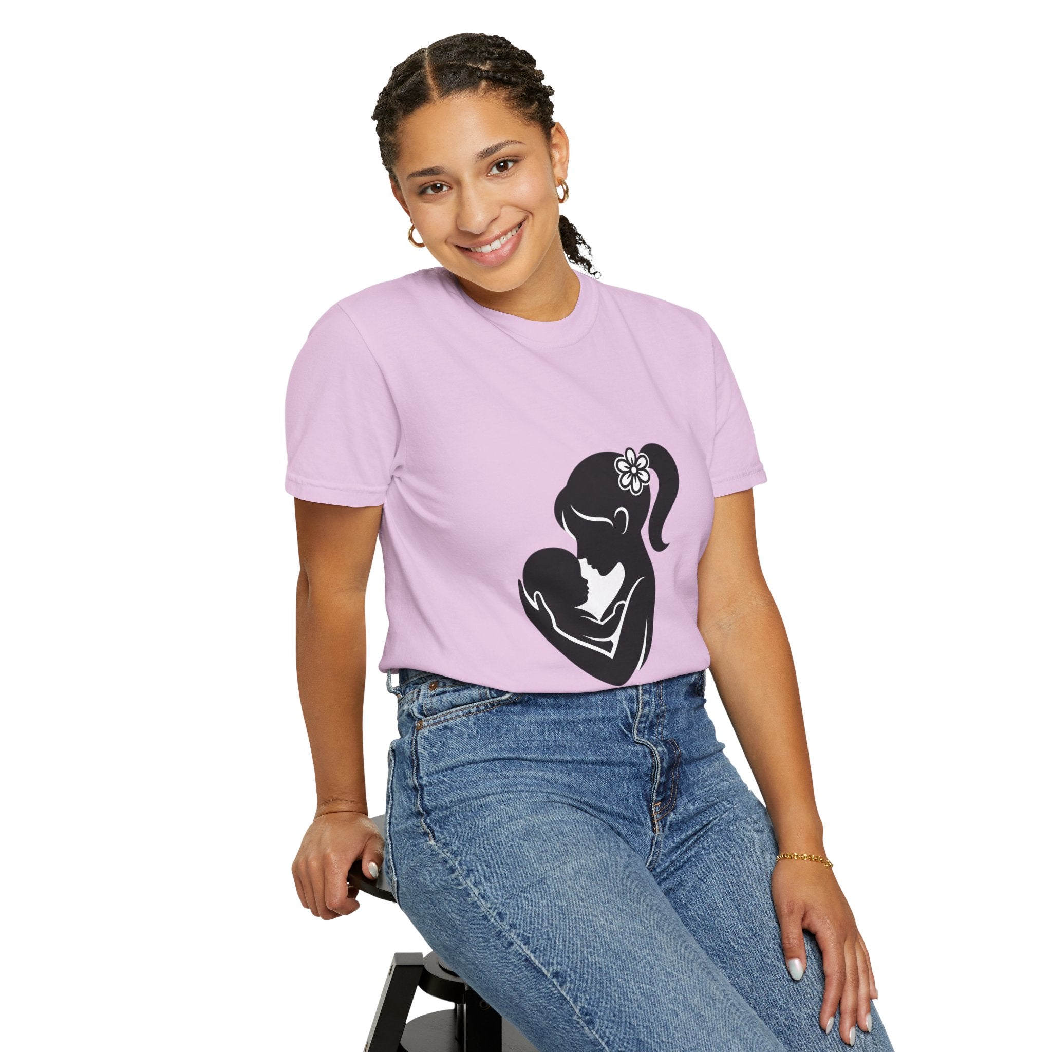 Mom and Baby Silhouette T-Shirt — Nursing & New Mom Gift