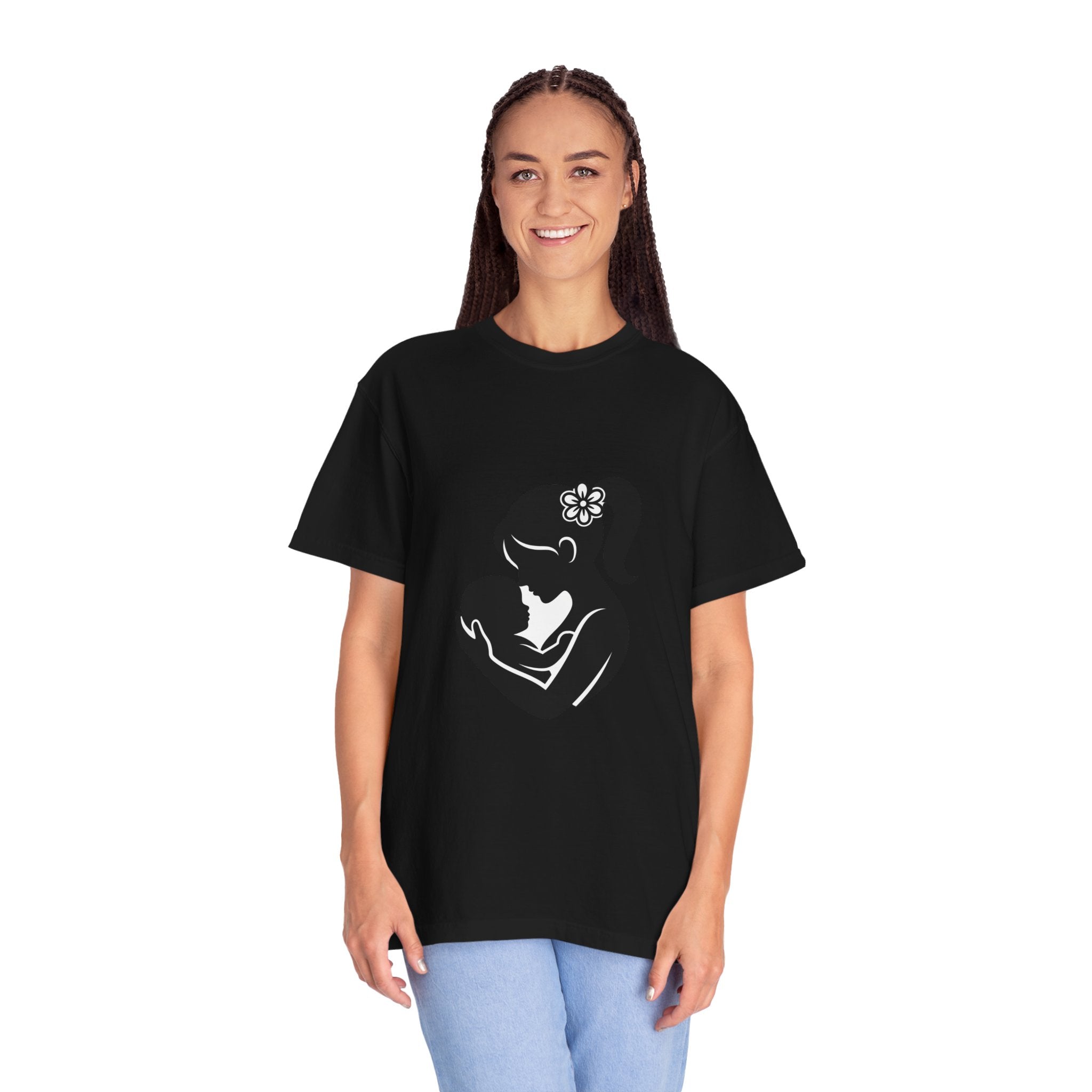 Mom and Baby Silhouette T-Shirt — Nursing & New Mom Gift