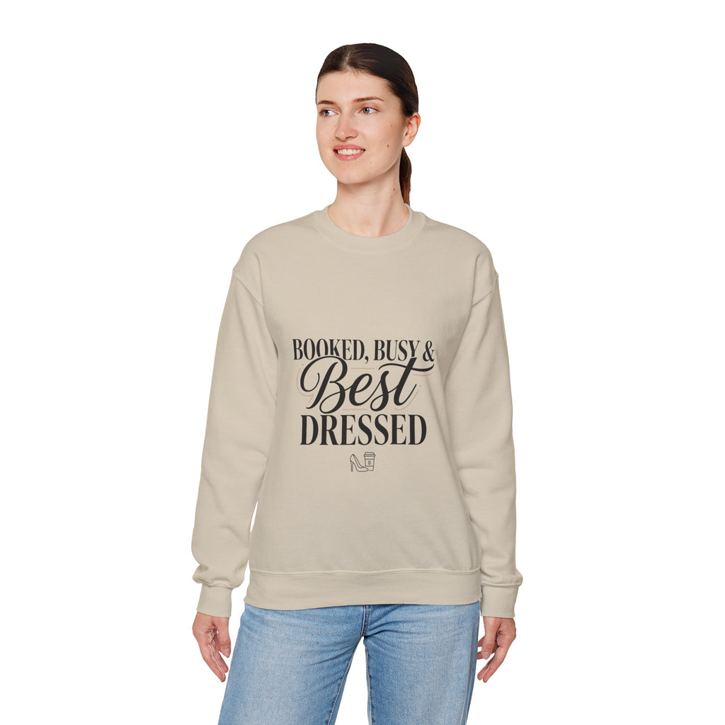 Booked Busy & Best Dressed Sweatshirt | Parisian chic, Boss energy