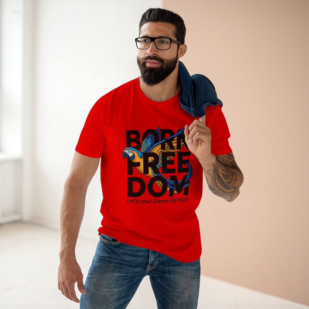 Let's Your Dream Fly High" Parrot Graphic T-Shirt