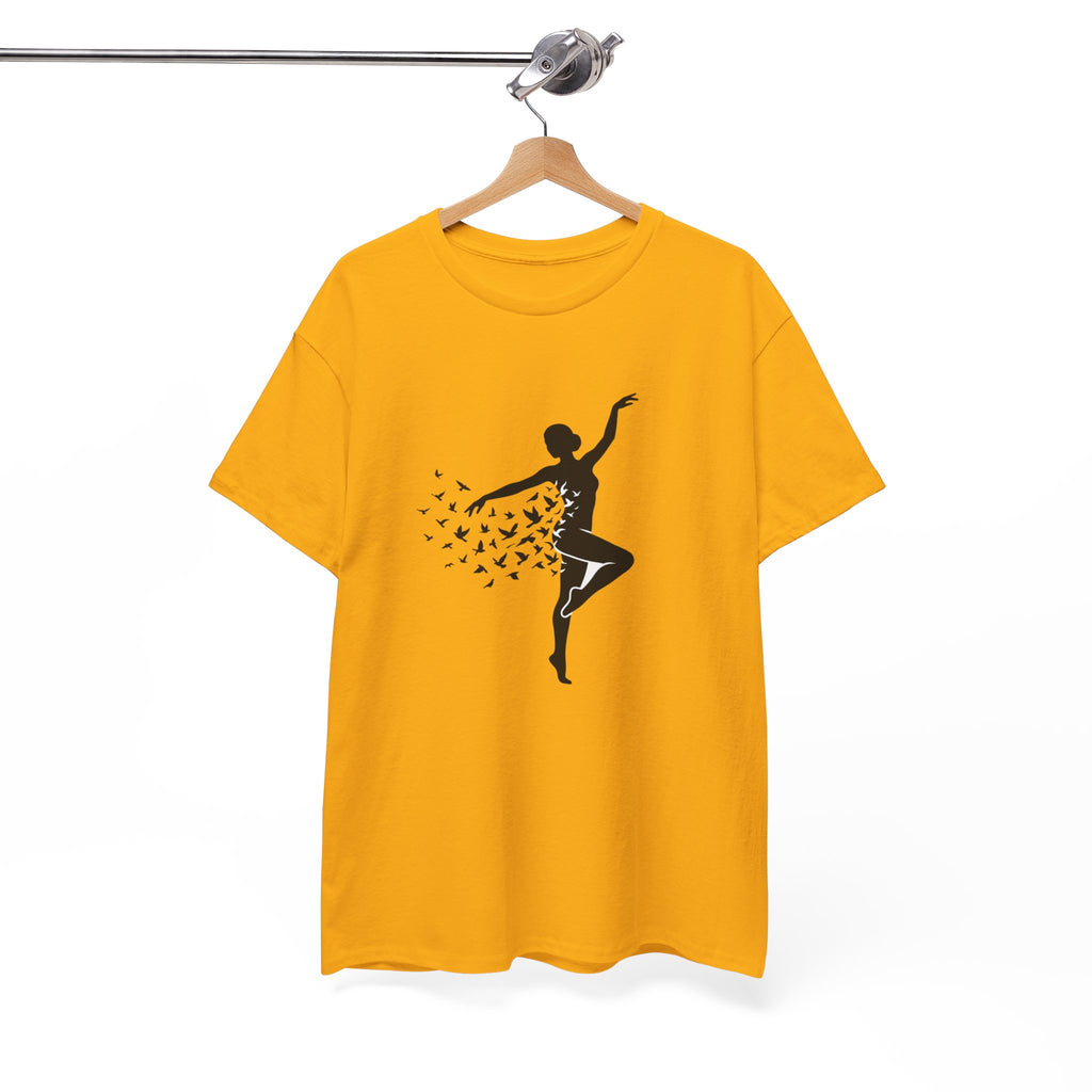 Ballerina Silhouette Tee — Dancer with Butterfly Motif