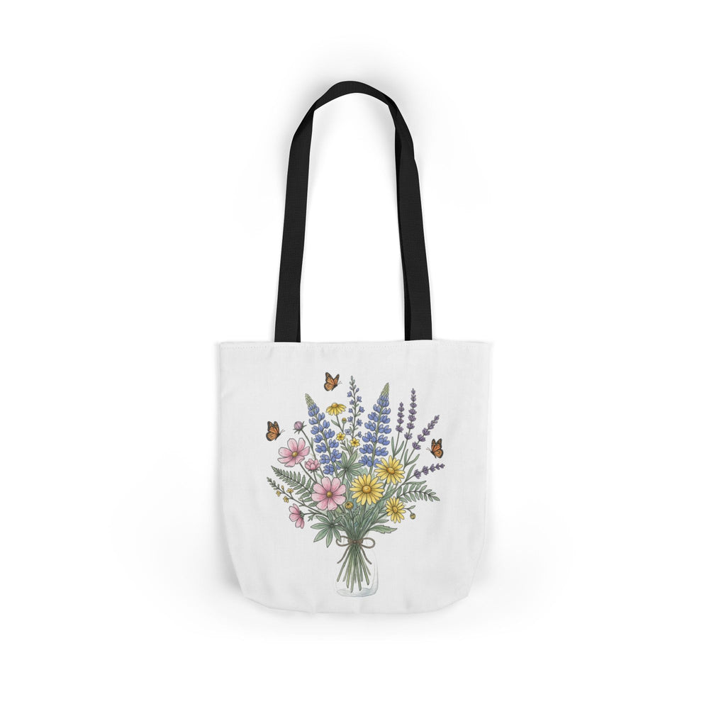 Floral Bouquet Canvas Tote