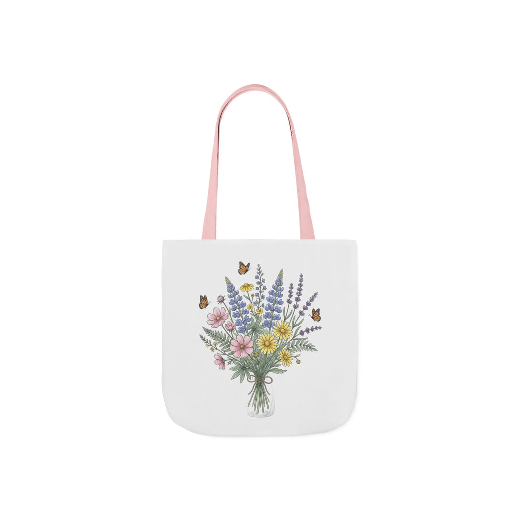 Floral Bouquet Canvas Tote
