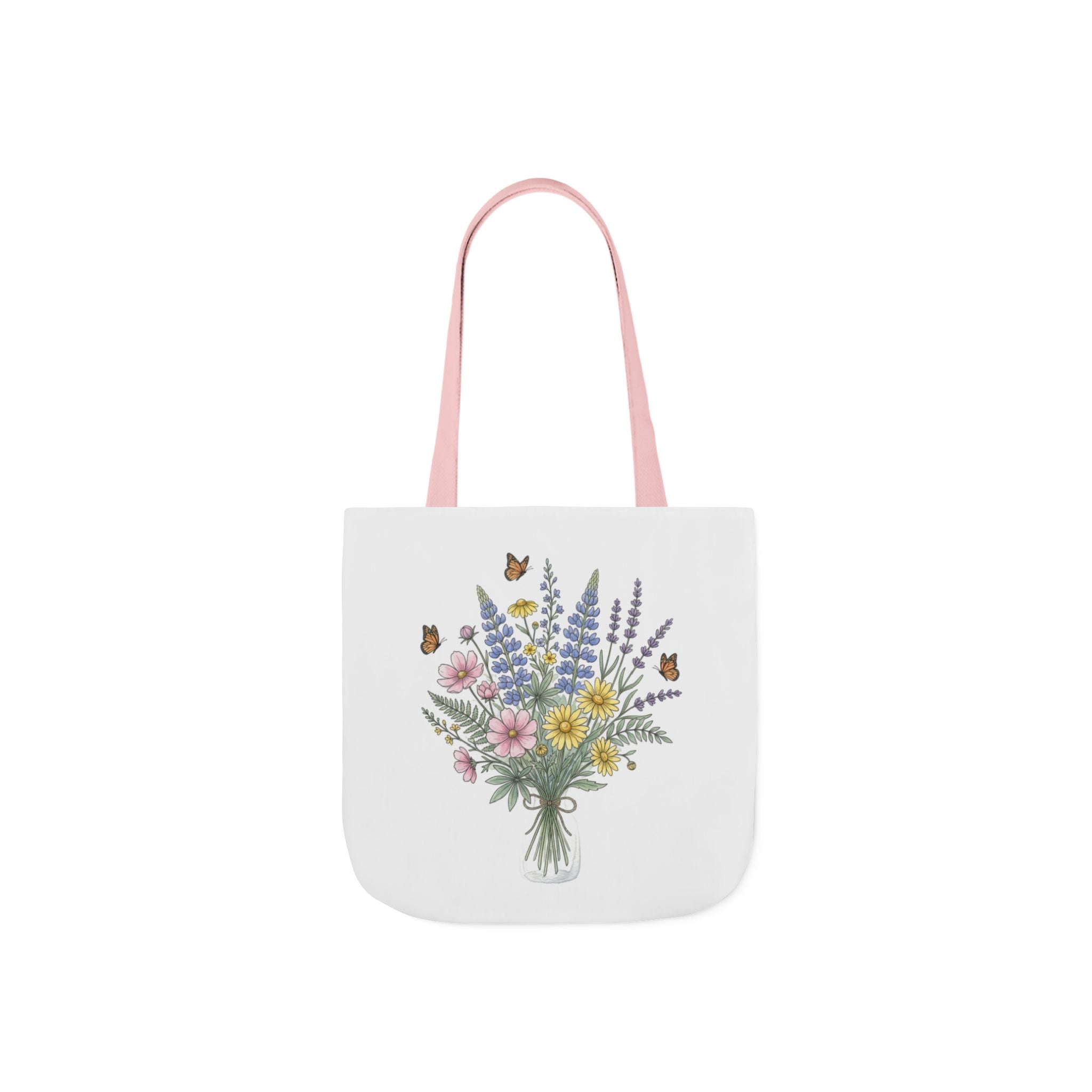 Floral Bouquet Canvas Tote