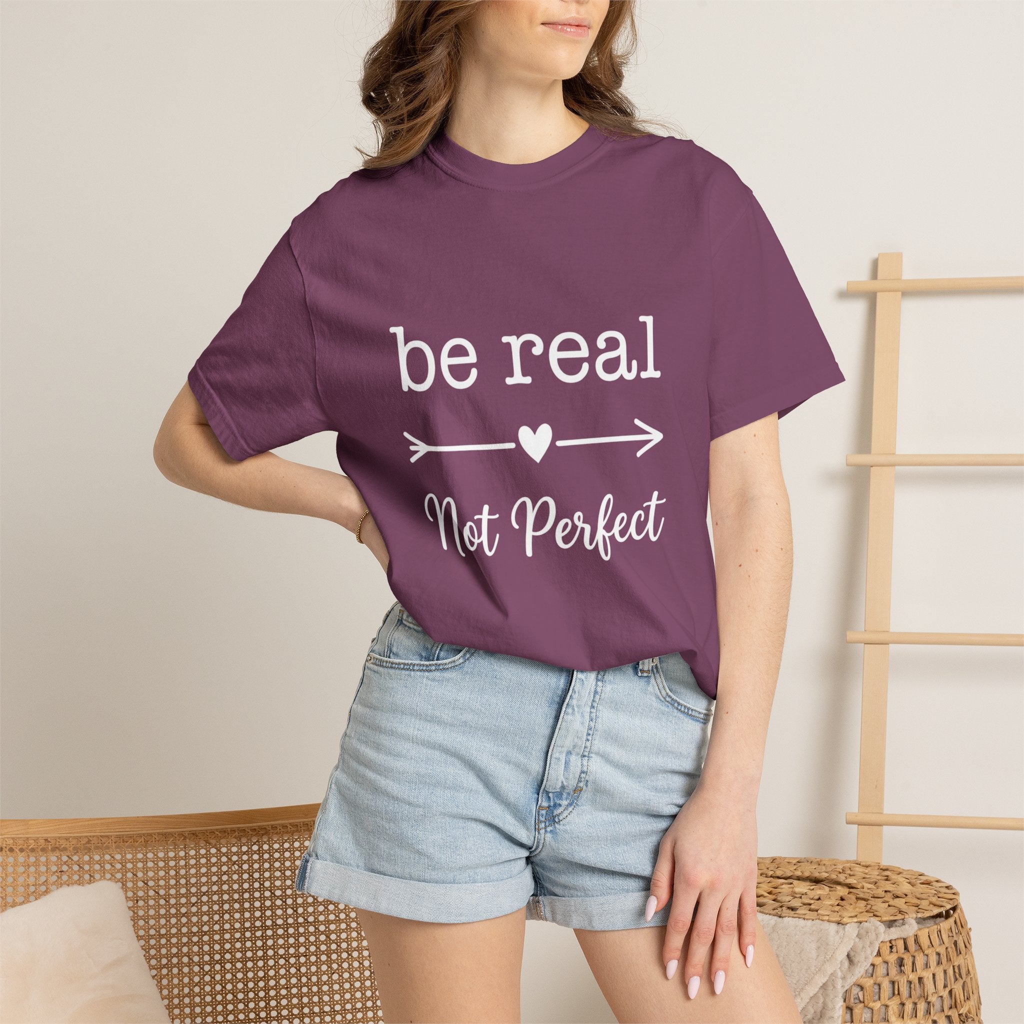 Be Real Not Perfect T-Shirt — Inspirational Graphic Tee