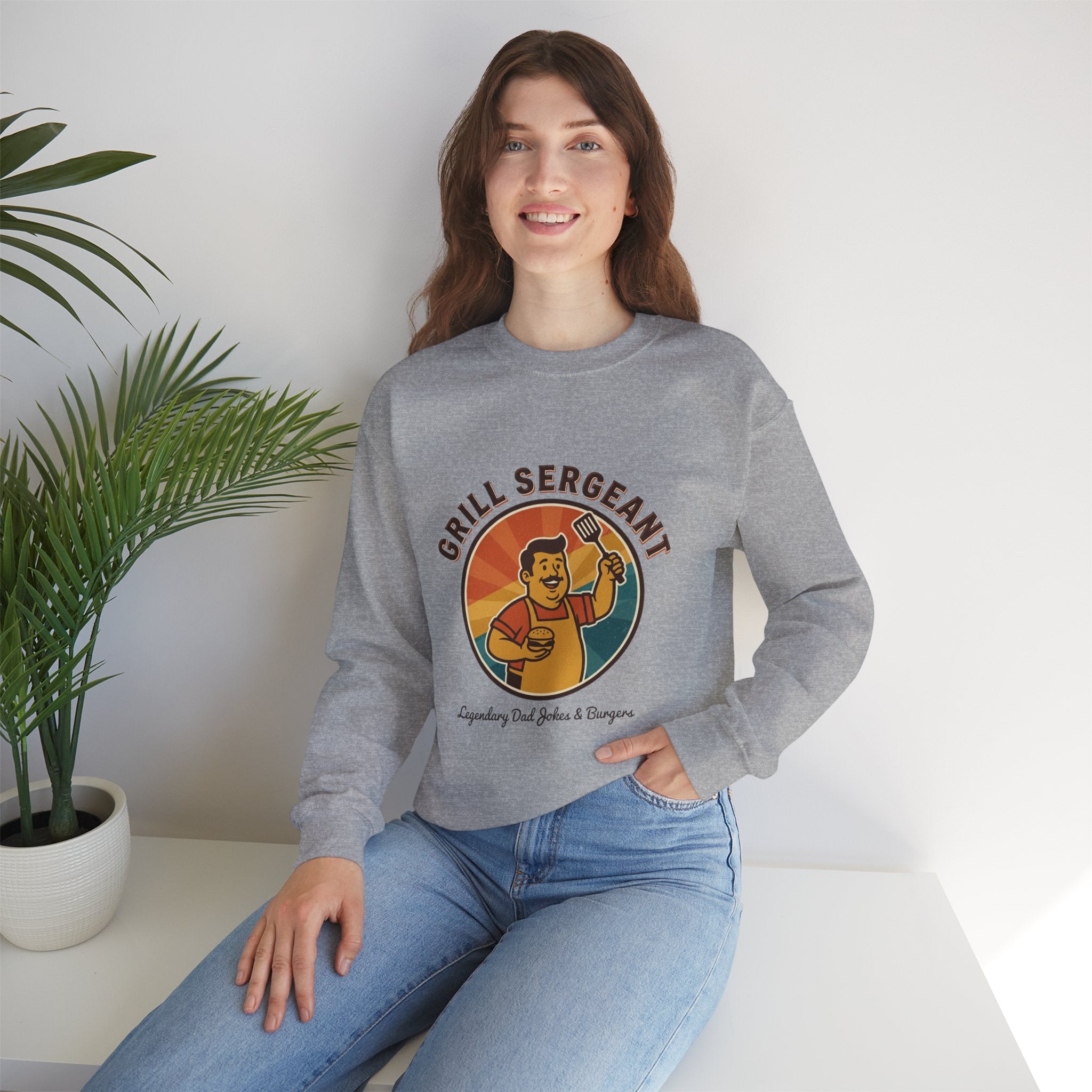 Grill Sergeant Sweatshirt | Father’s Day, Retro Outdoorsy Dad