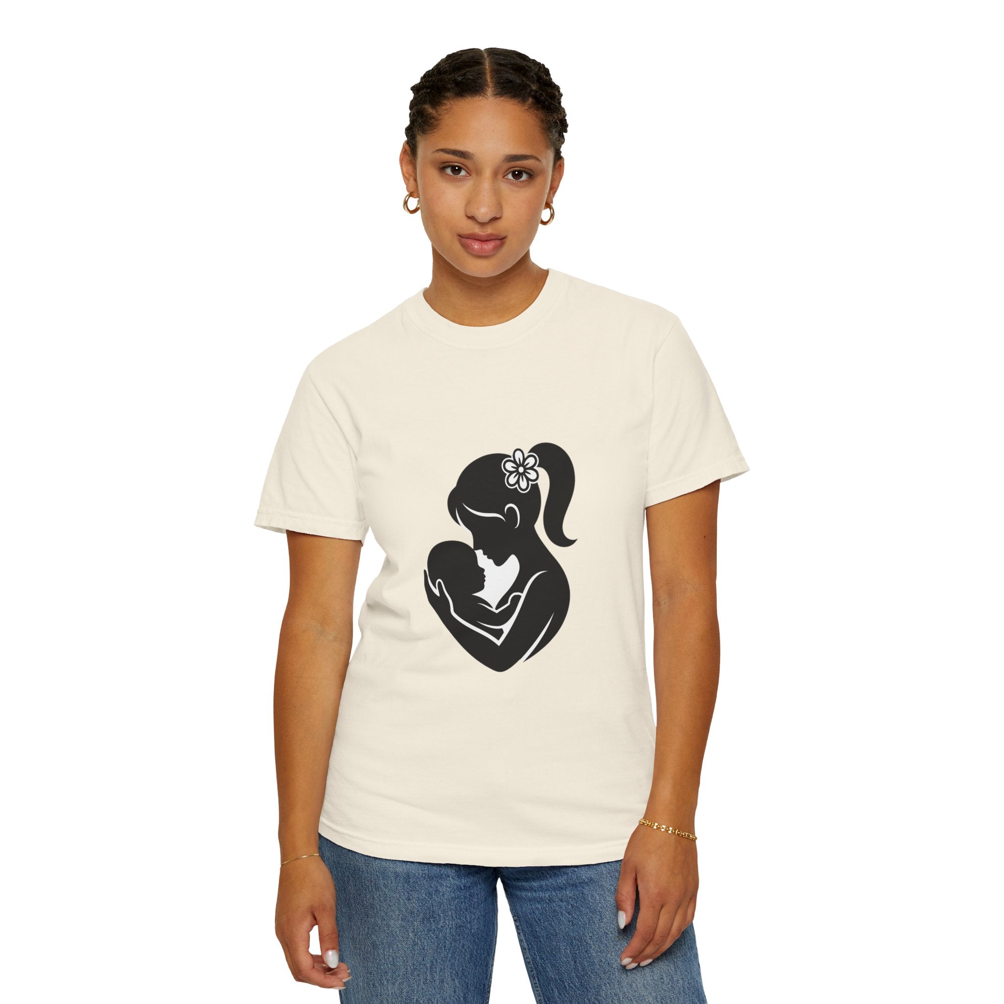 Mom and Baby Silhouette T-Shirt — Nursing & New Mom Gift