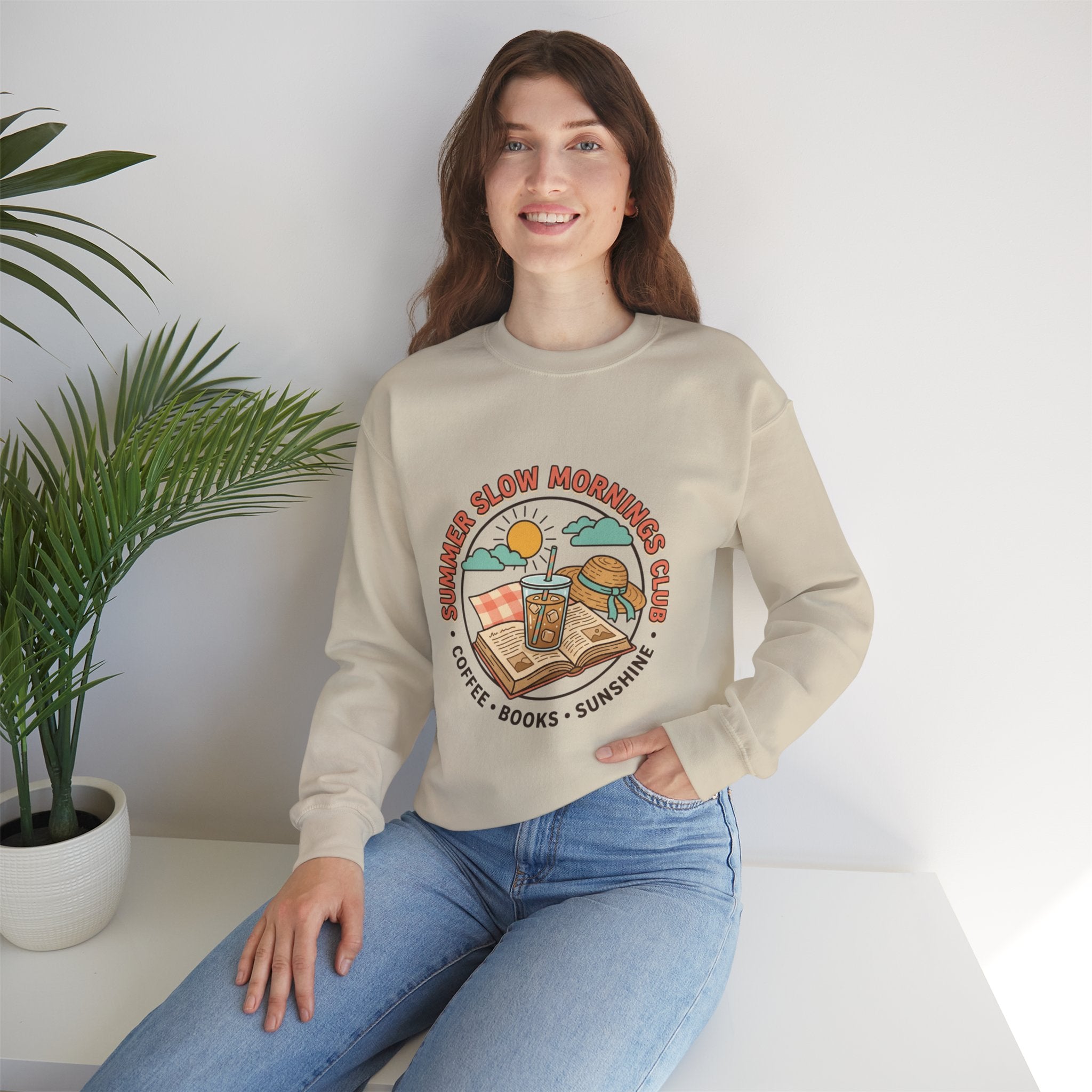 Summer Slow Mornings Crewneck Sweatshirt.