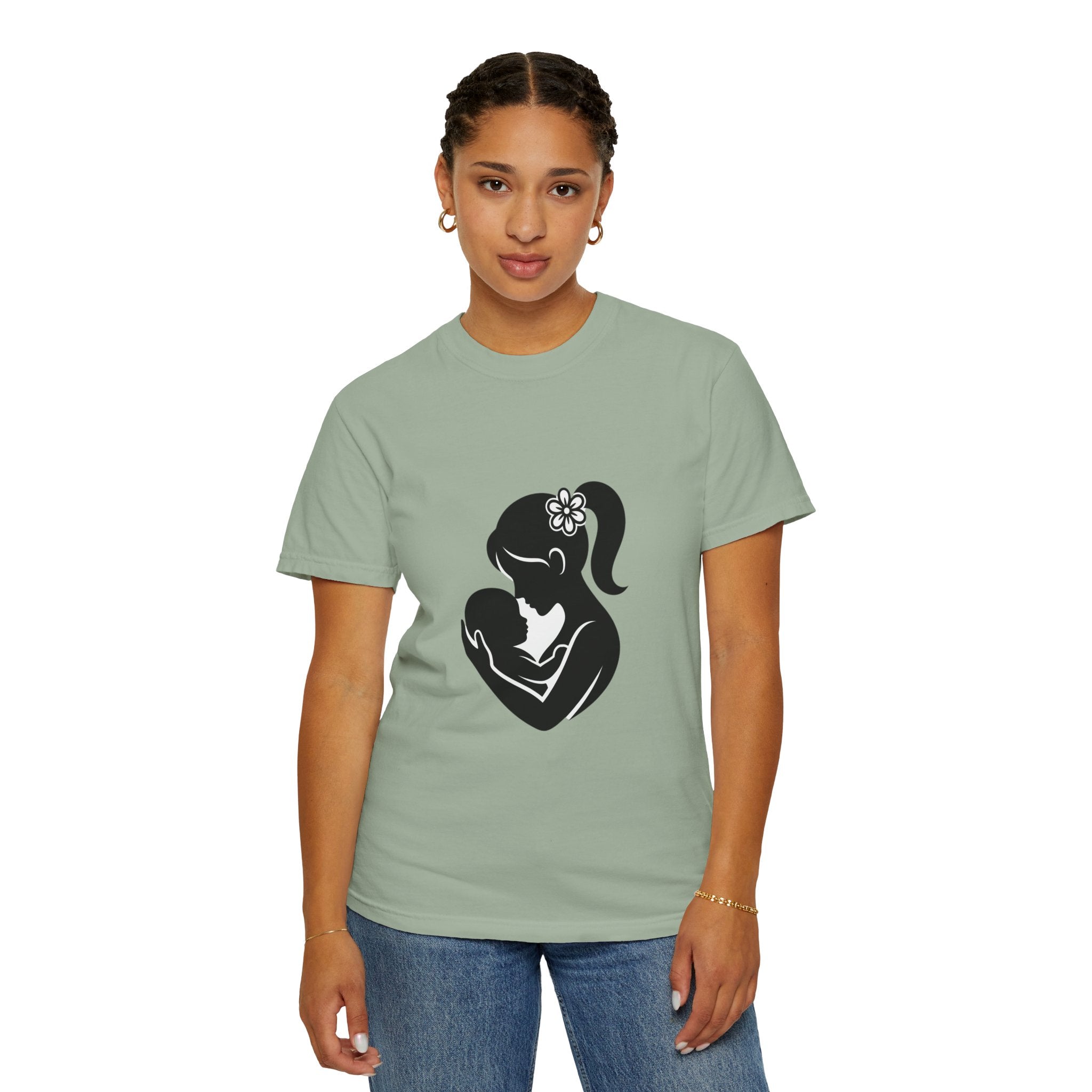Mom and Baby Silhouette T-Shirt — Nursing & New Mom Gift