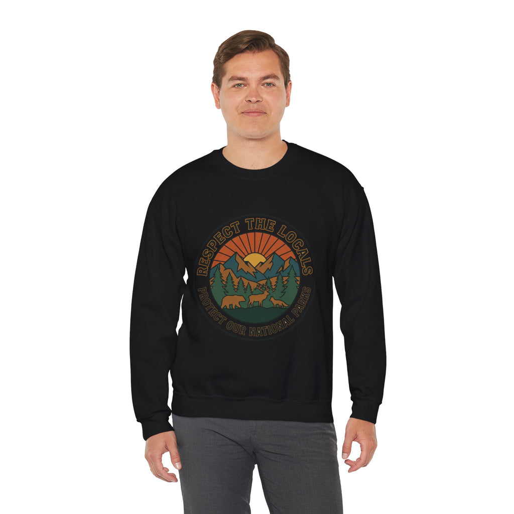 Respect the Locals Patch Crewneck Sweatshirt