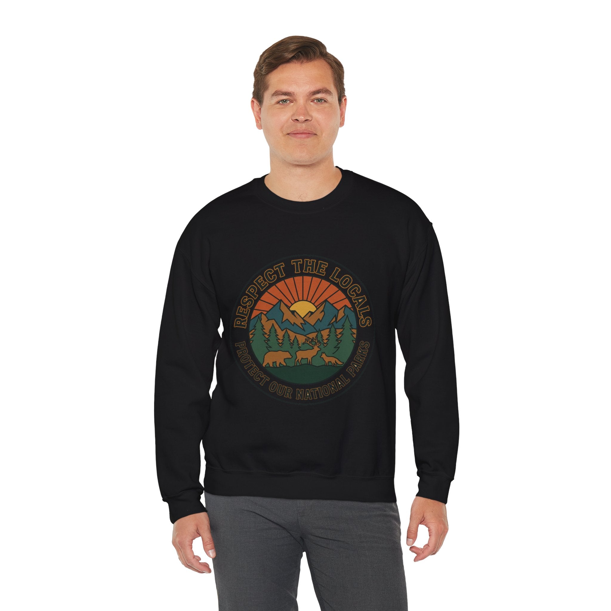 Respect the Locals Patch Crewneck Sweatshirt