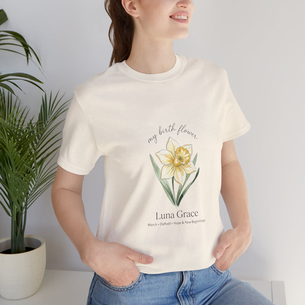 Personalized Botanical Watercolor, Custom Name