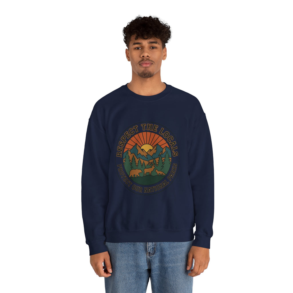 Respect the Locals Patch Crewneck Sweatshirt