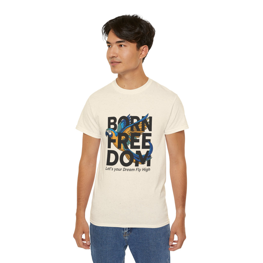 Eagle Graphic "Let’s Your Dream Fly High" Inspirational Tee