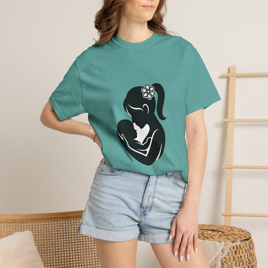 Mom and Baby Silhouette T-Shirt — Nursing & New Mom Gift
