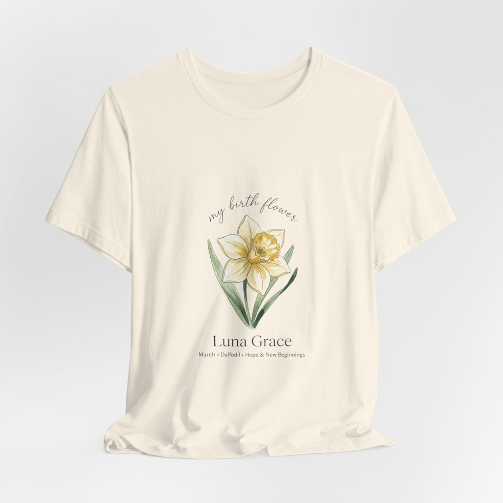 Personalized Botanical Watercolor, Custom Name