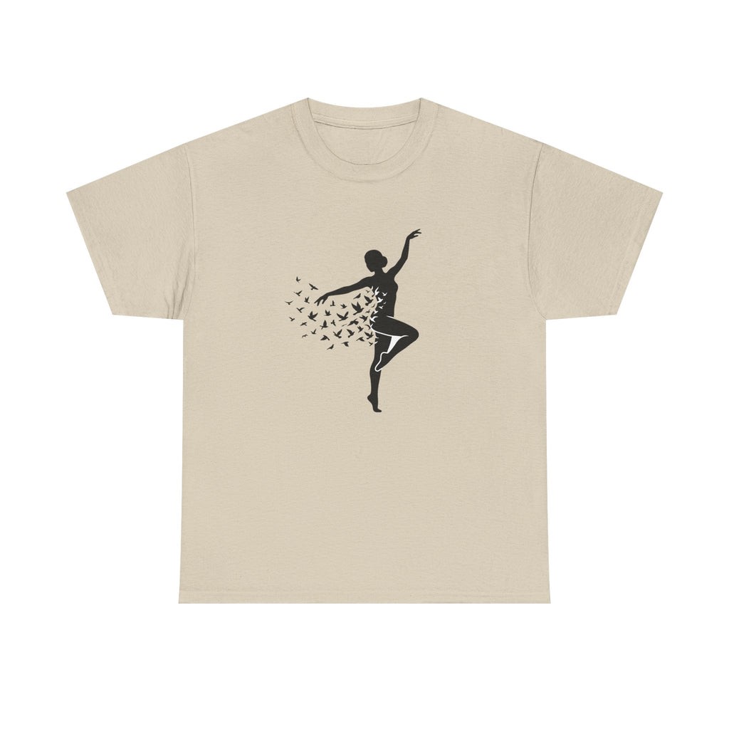 Ballerina Silhouette Tee — Dancer with Butterfly Motif