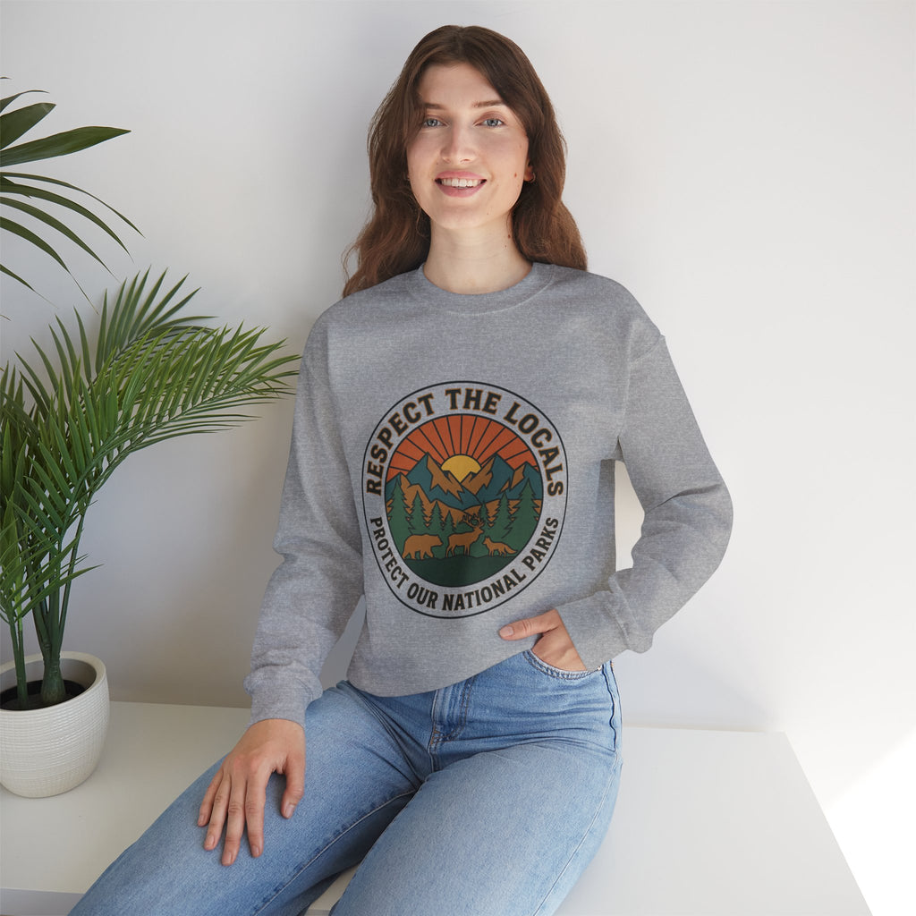 Respect the Locals Patch Crewneck Sweatshirt