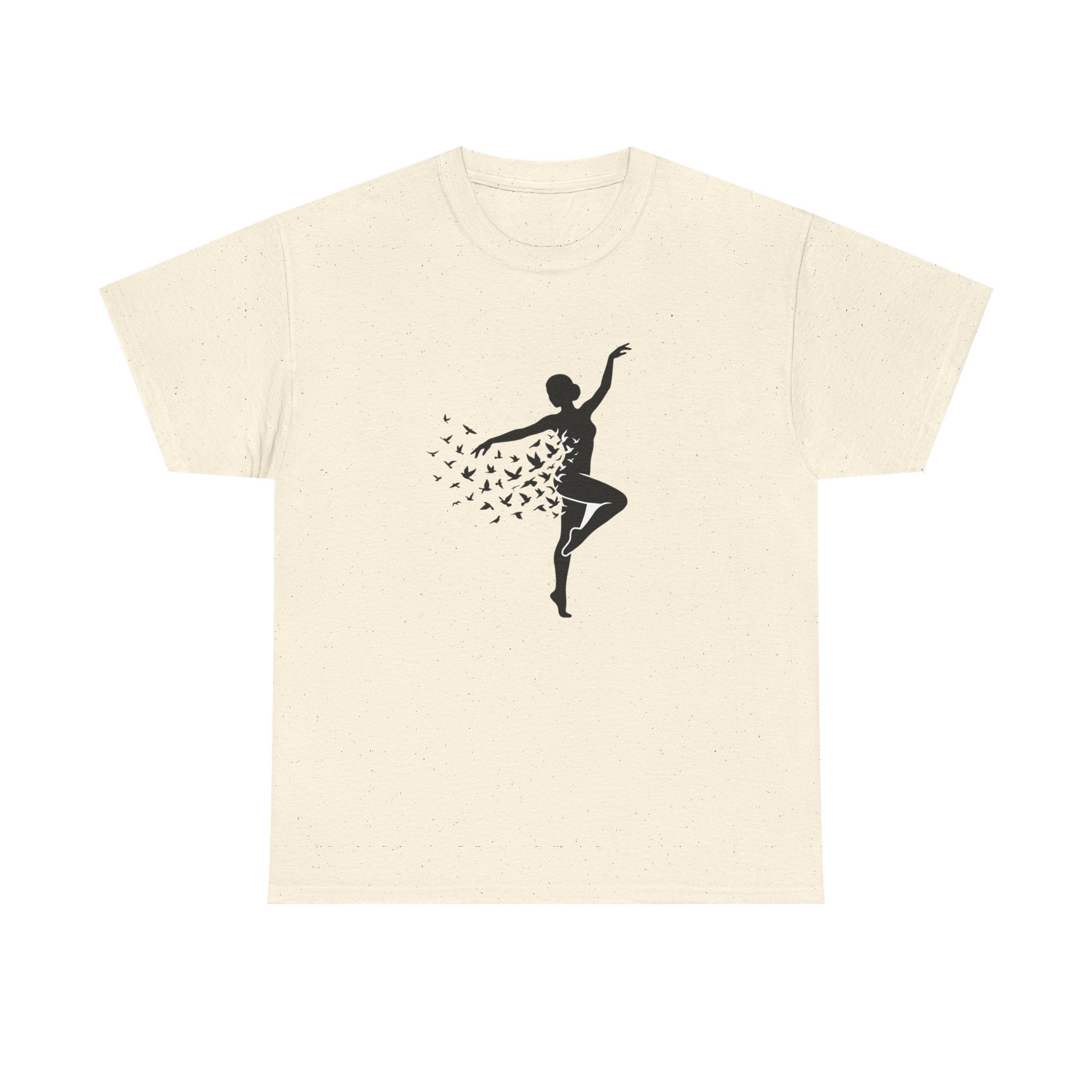 Ballerina Silhouette Tee — Dancer with Butterfly Motif