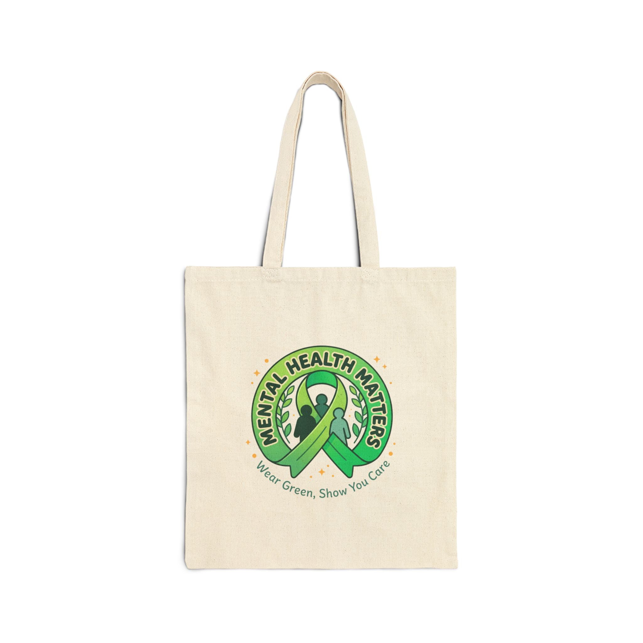 Mental Health Matters Tote | Wear Green Awareness Ribbon, Supportive