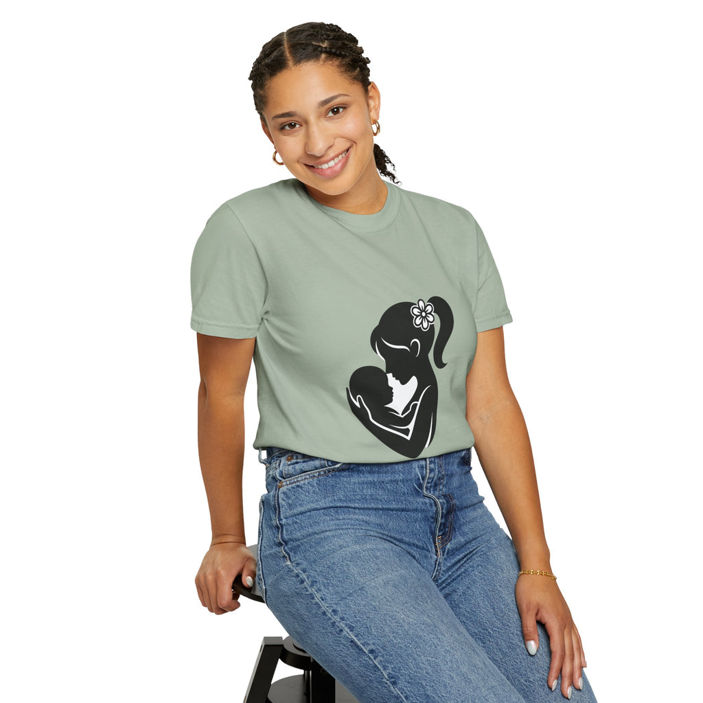 Mom and Baby Silhouette T-Shirt — Nursing & New Mom Gift