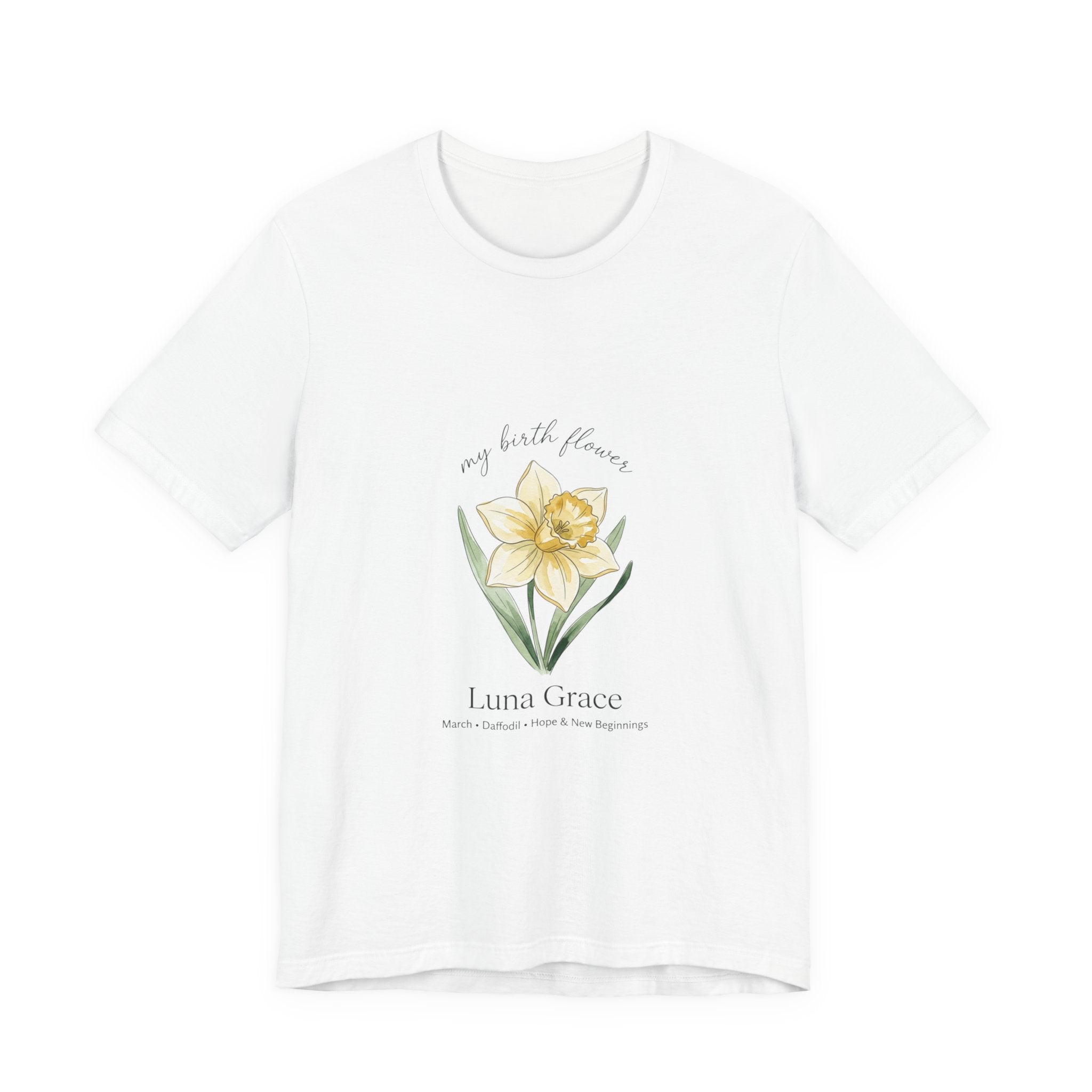 Personalized Botanical Watercolor, Custom Name