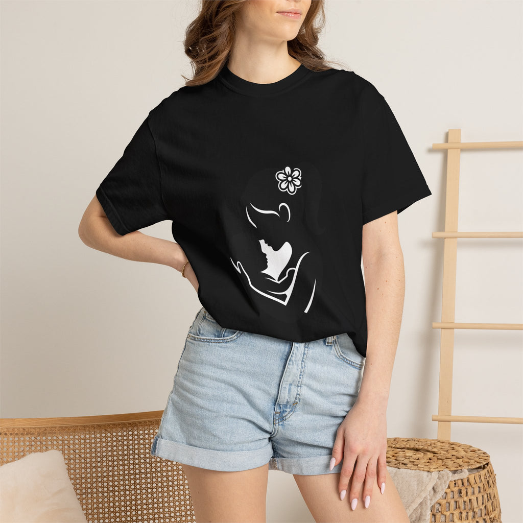 Mom and Baby Silhouette T-Shirt — Nursing & New Mom Gift
