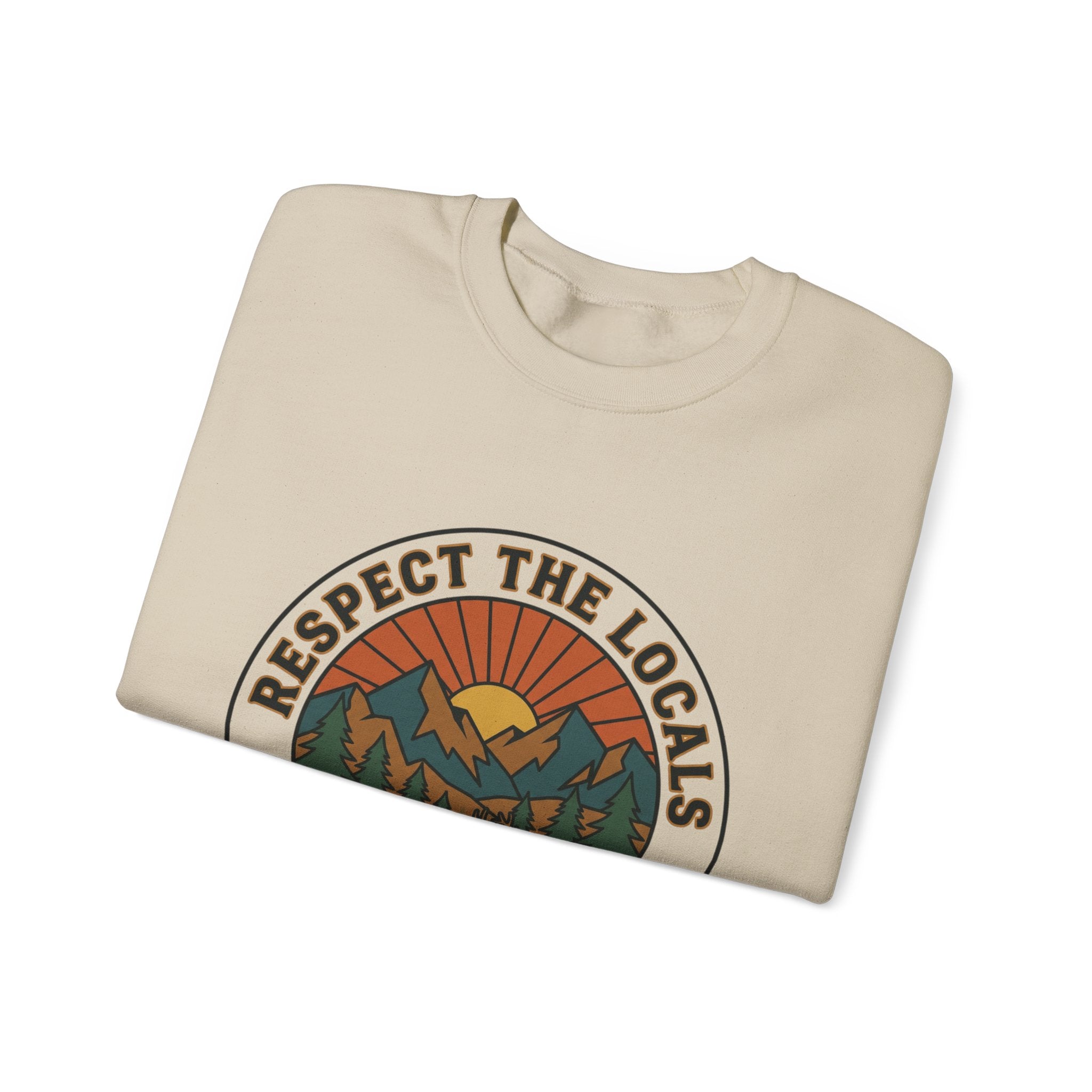 Respect the Locals Patch Crewneck Sweatshirt
