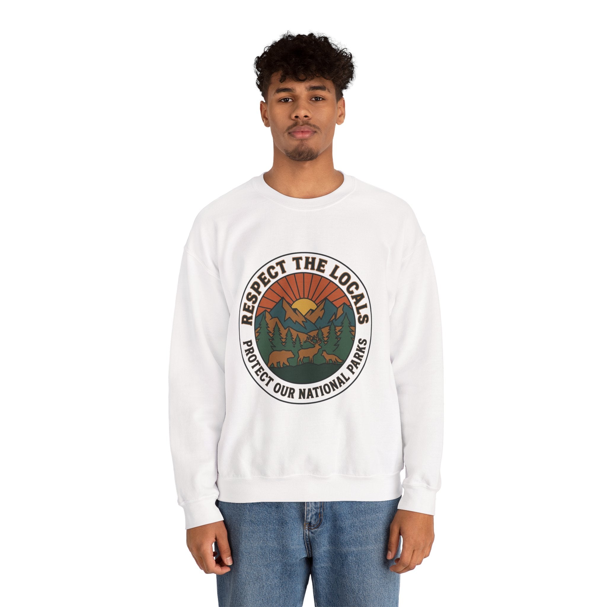 Respect the Locals Patch Crewneck Sweatshirt