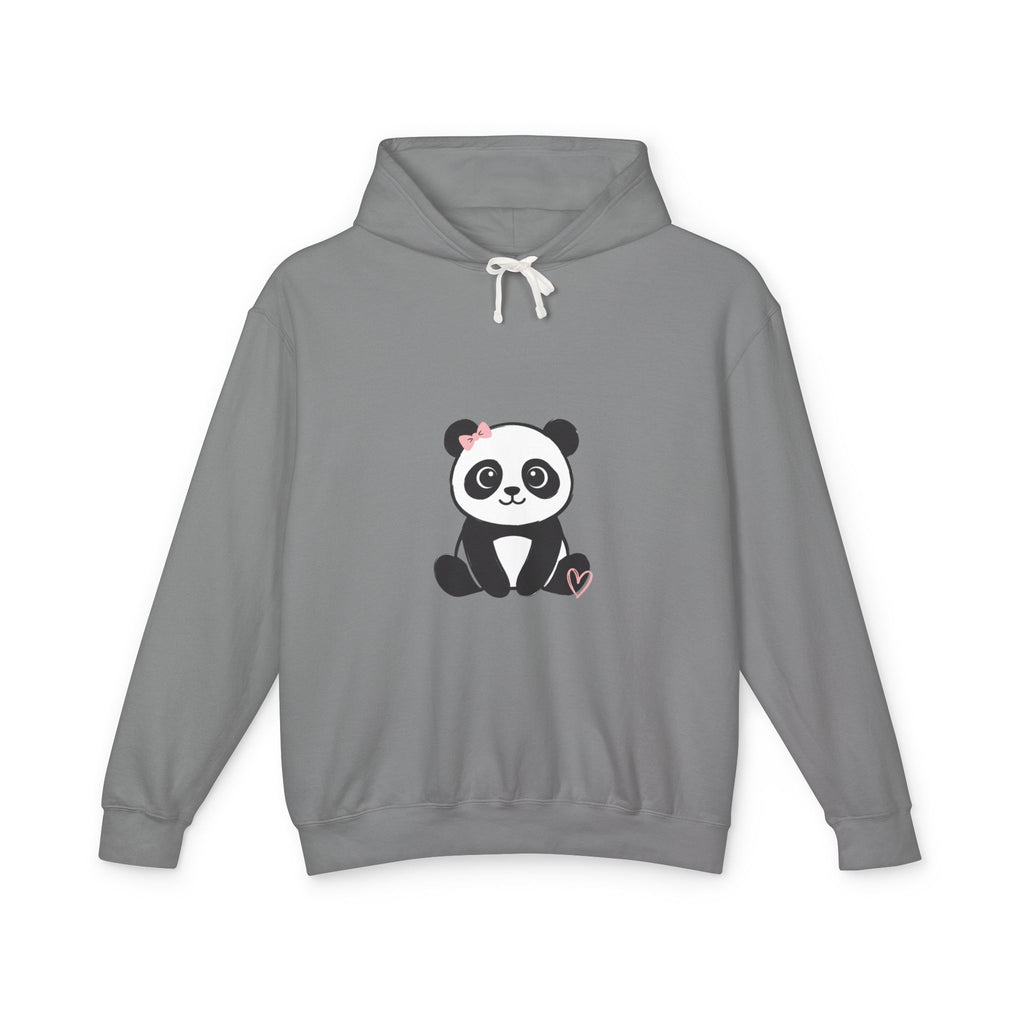 Panda Love Hoodie — Cute Sitting Panda Graphic Lightweight Pullover