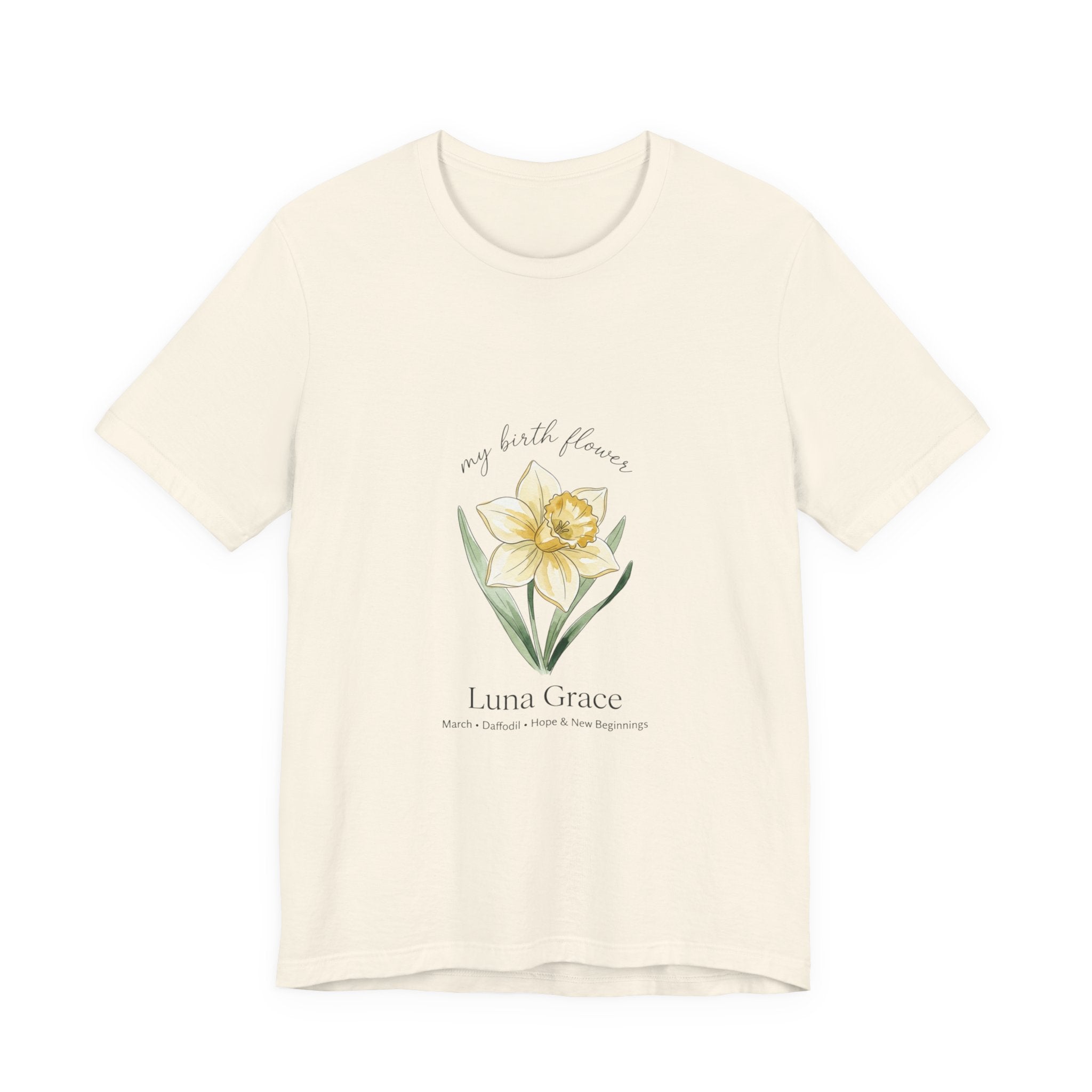Personalized Botanical Watercolor, Custom Name