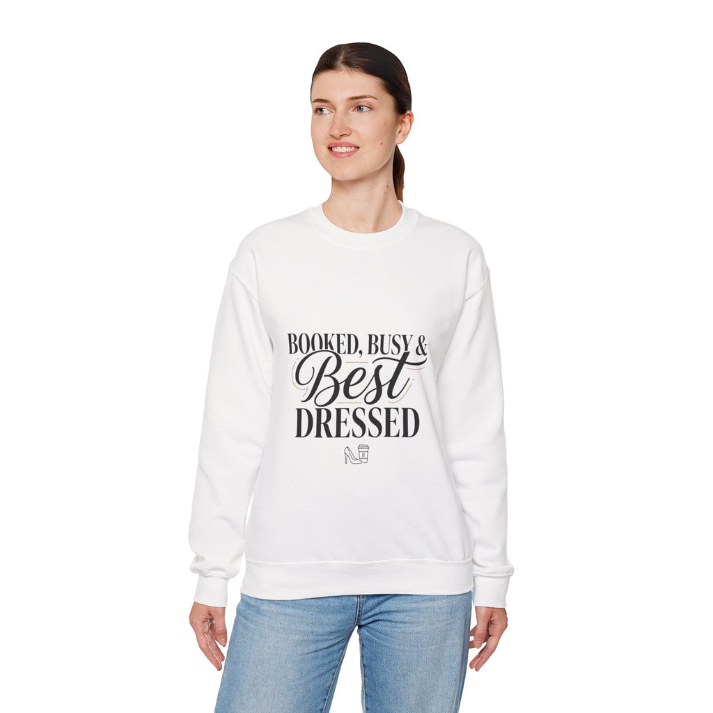 Booked Busy & Best Dressed Sweatshirt | Parisian chic, Boss energy