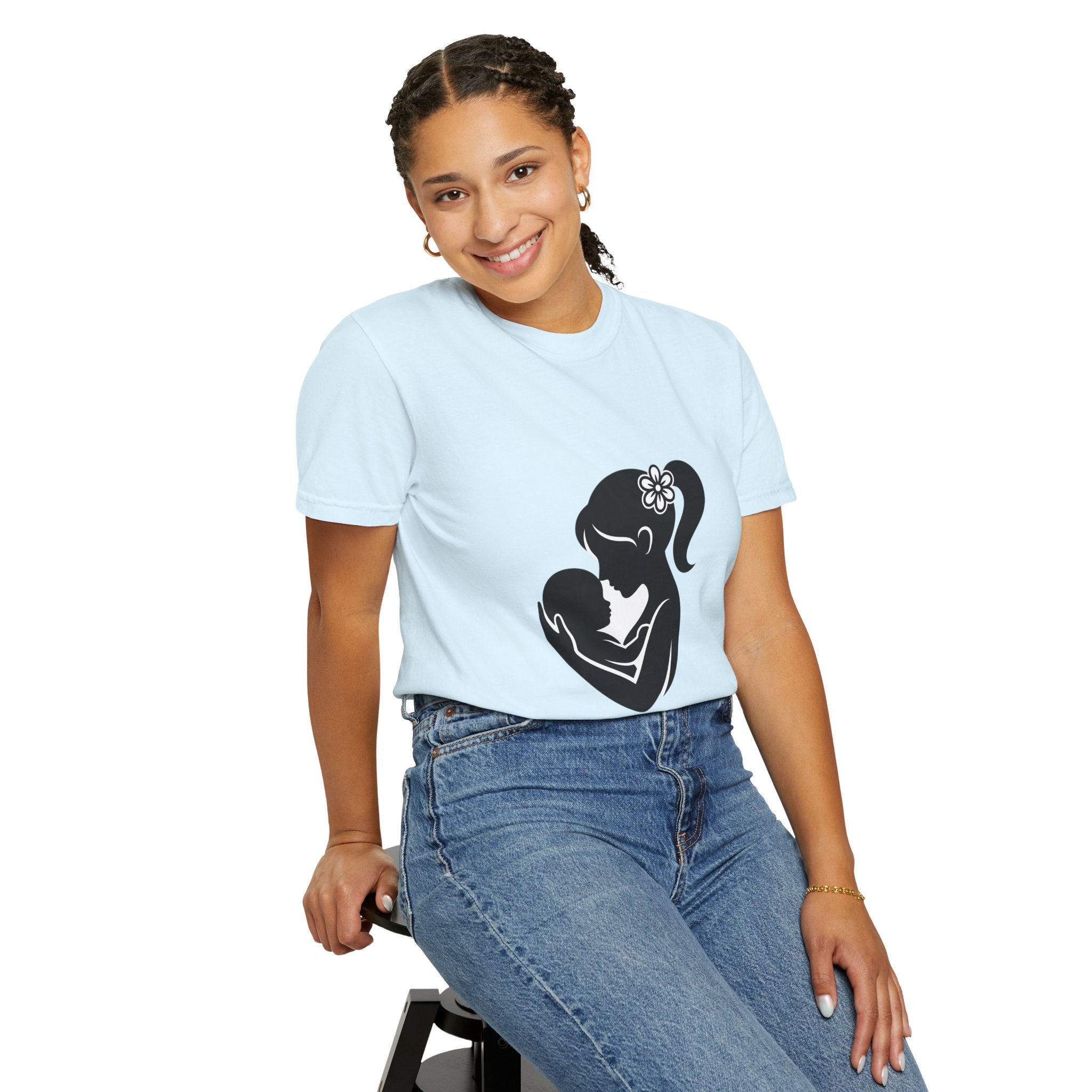 Mom and Baby Silhouette T-Shirt — Nursing & New Mom Gift