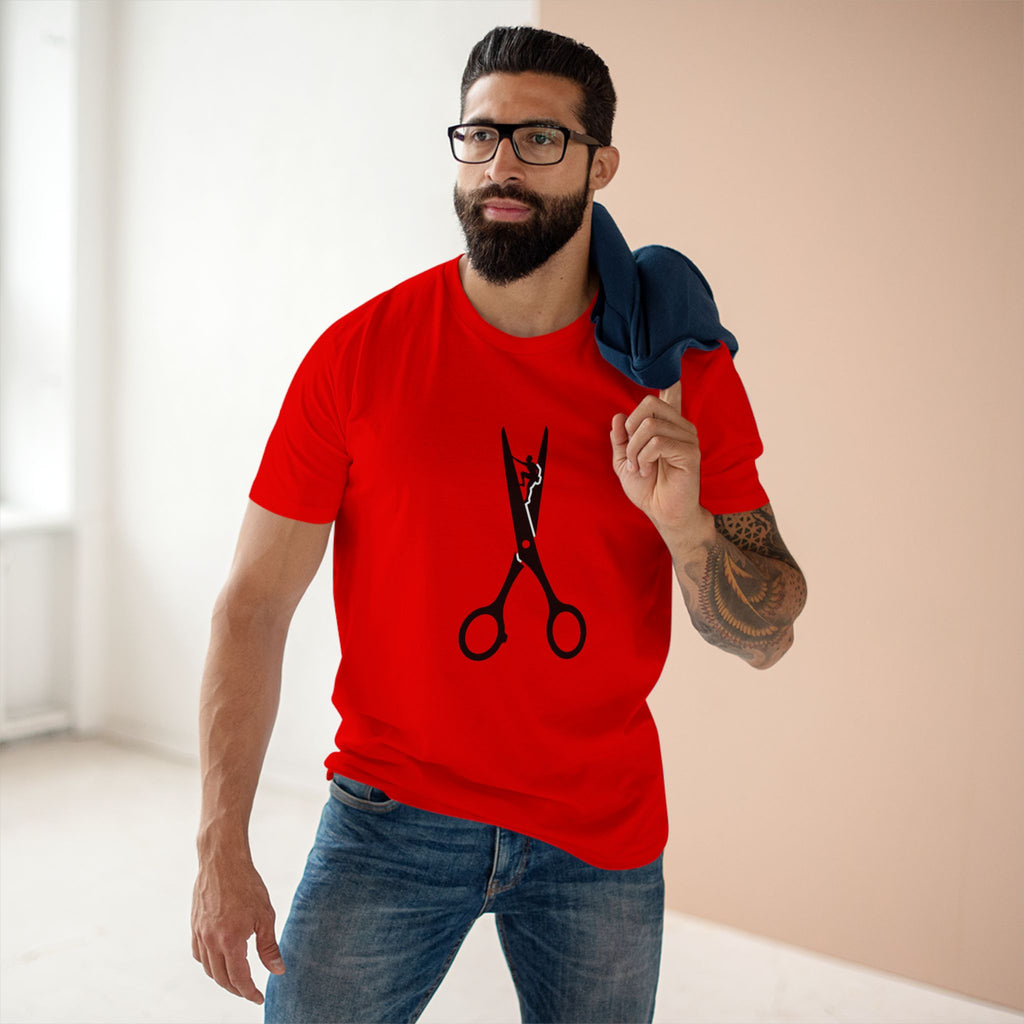 Scissors Graphic Tee — Barber & Stylist Haircut Shirt