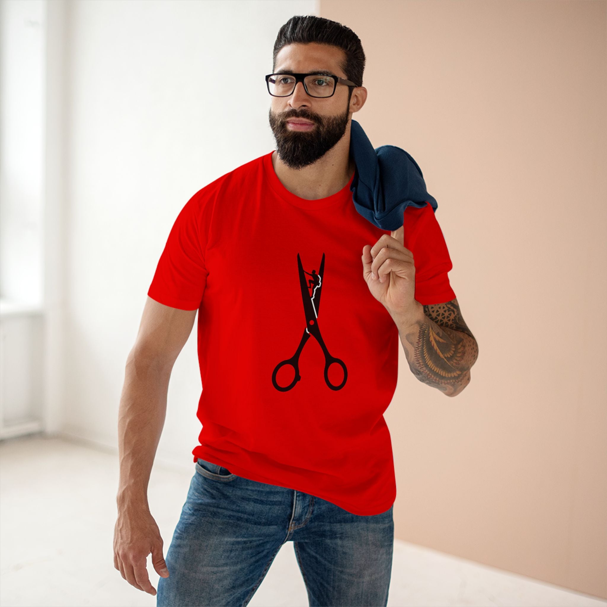 Scissors Graphic Tee — Barber & Stylist Haircut Shirt