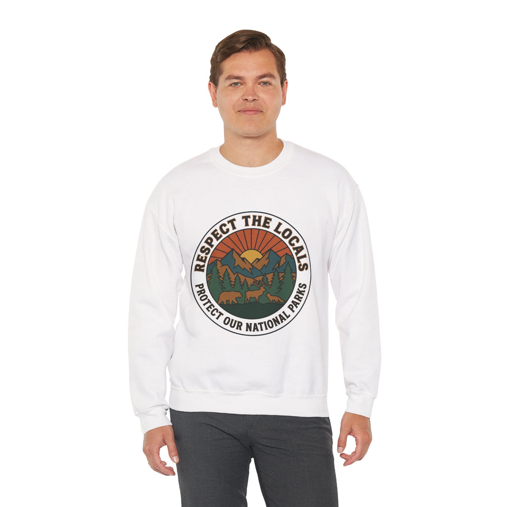 Respect the Locals Patch Crewneck Sweatshirt