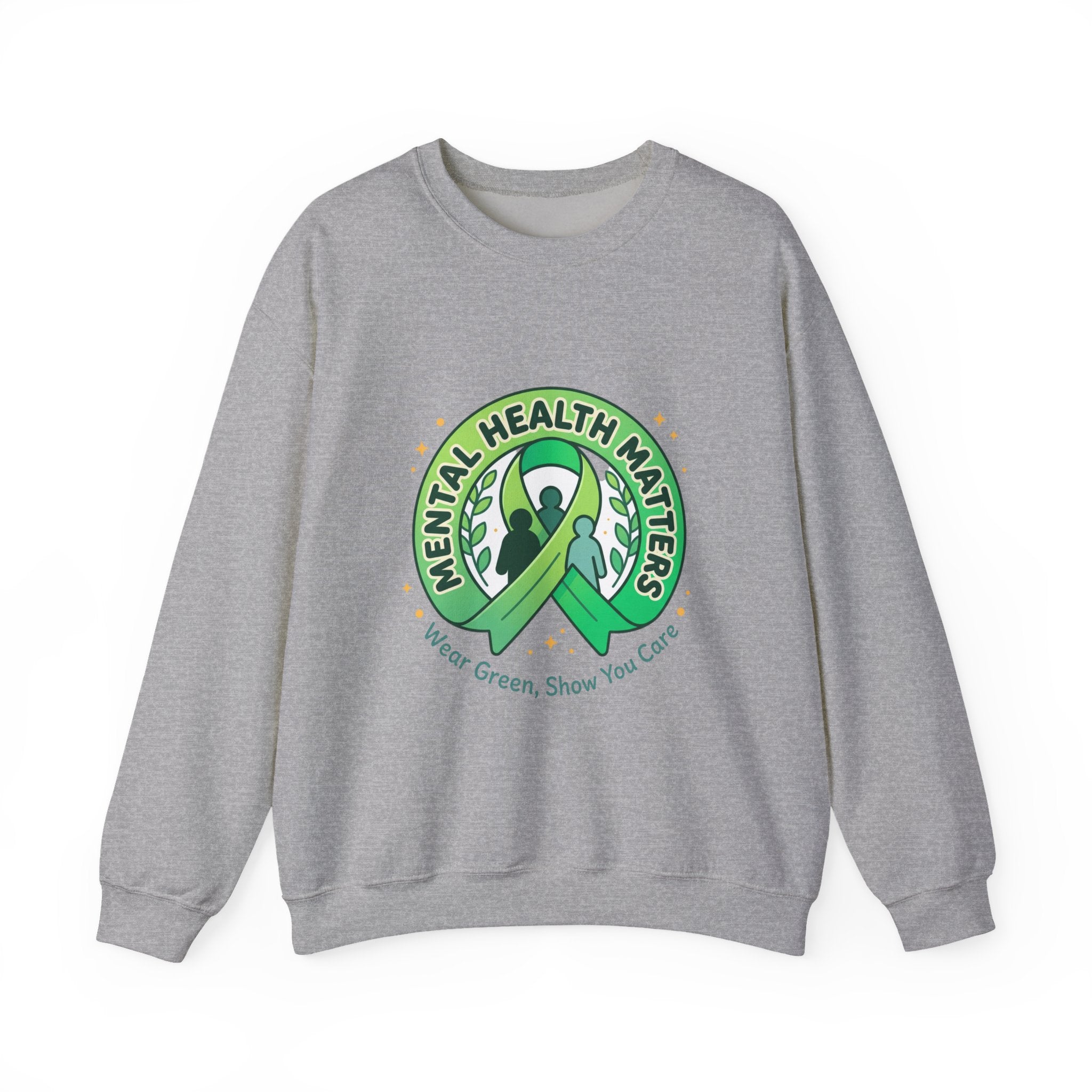 Mental Health Matters Sweatshirt | Trage grüne Schleife zur Sensibilisierung, Selbstfürsorge