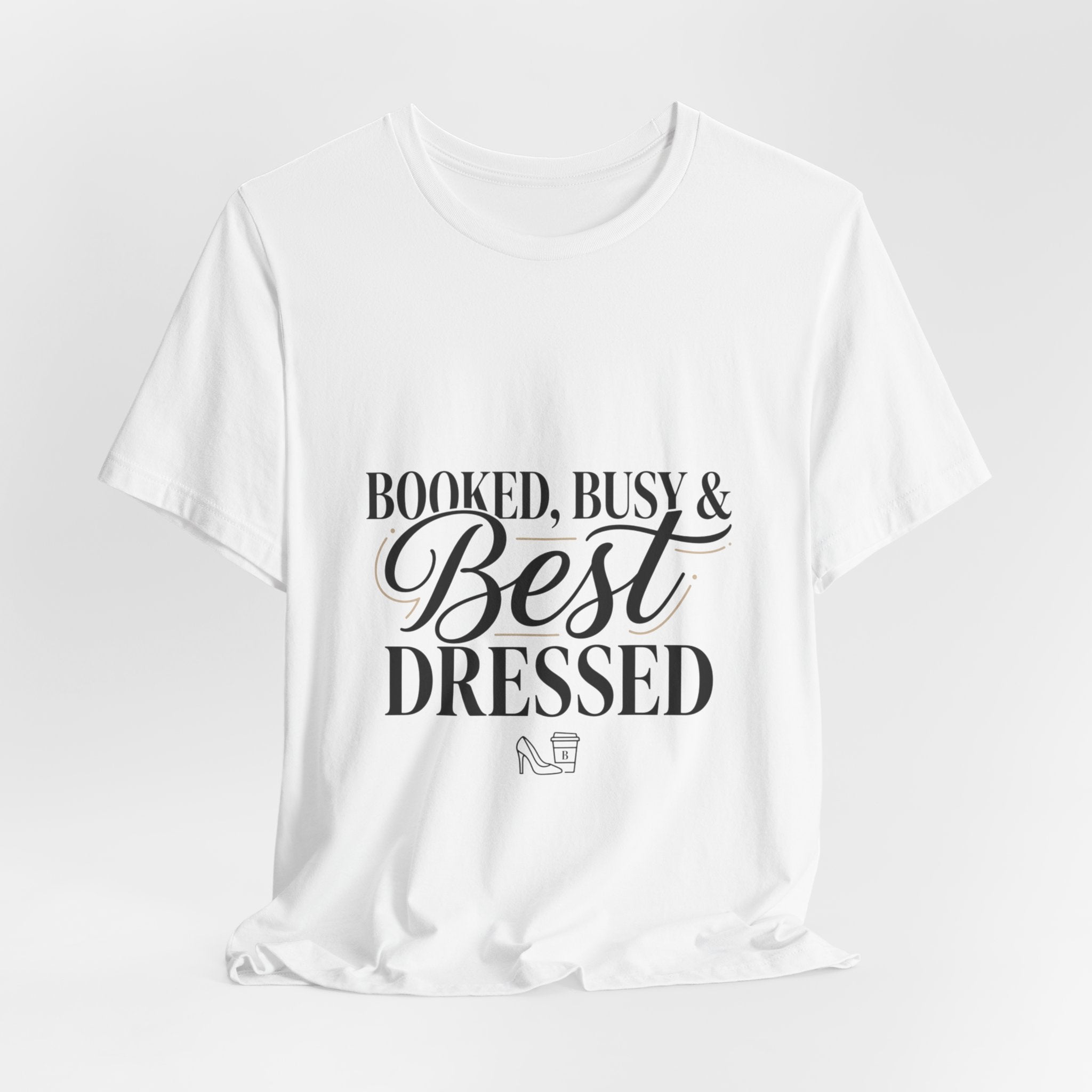 Booked, Busy & Best Dressed Tee | editorial tee, Parisian chic