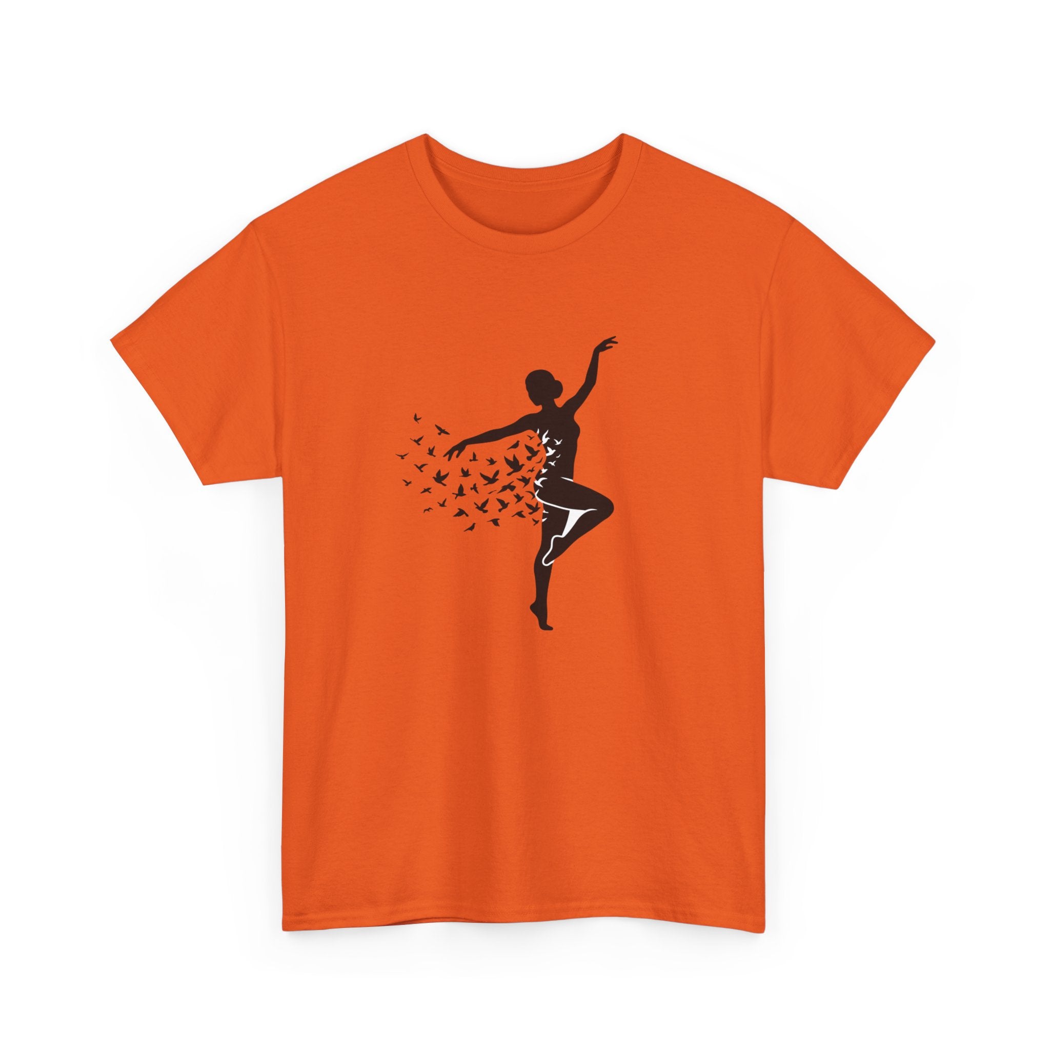 Ballerina Silhouette Tee — Dancer with Butterfly Motif