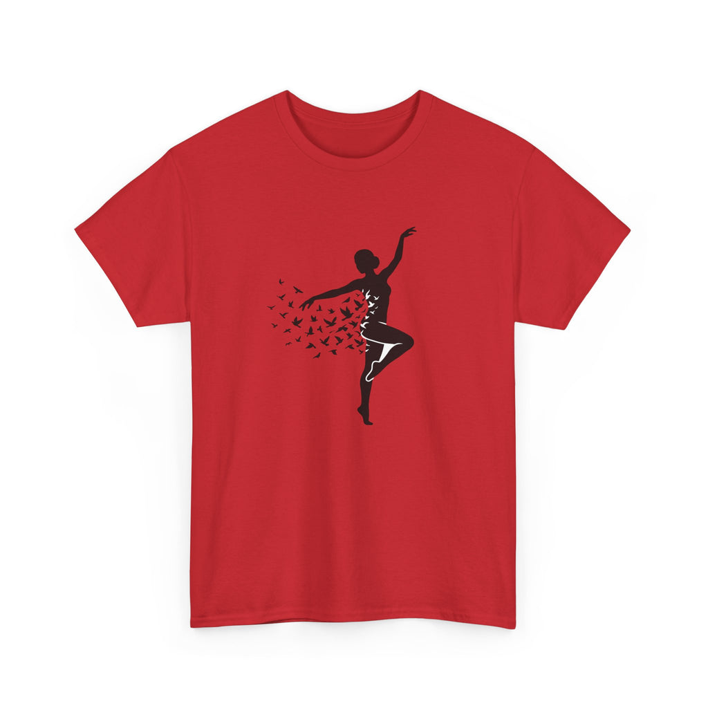 Ballerina Silhouette Tee — Dancer with Butterfly Motif