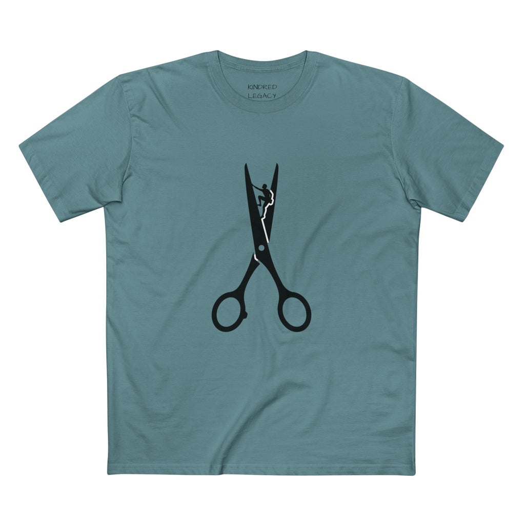 Scissors Graphic Tee — Barber & Stylist Haircut Shirt